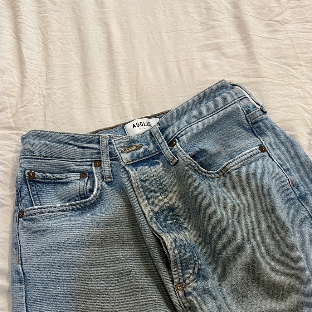 Agolde Riley High Rise Straight Crop - Picture 8 of 9